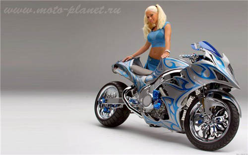 мотоциклы девушки обои